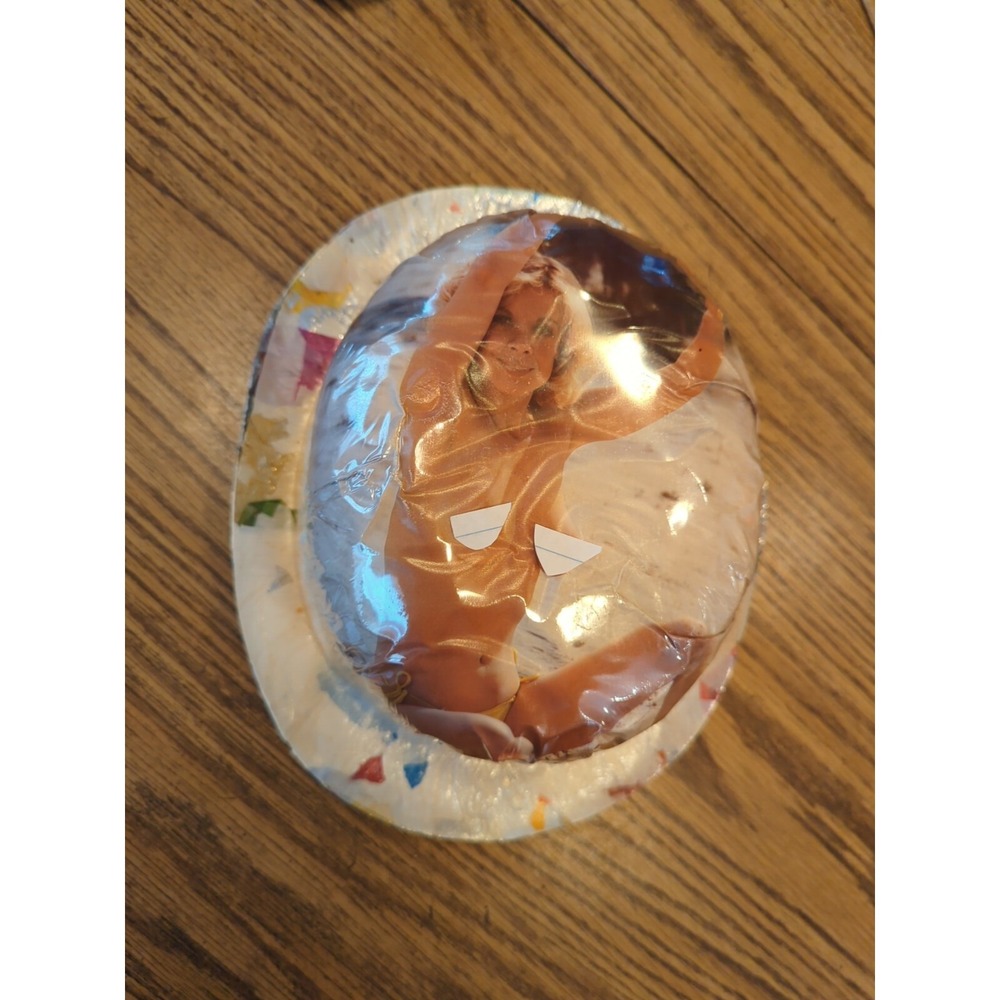Vintage 1950s Risque Lady Top Hat Party New Year's Eve‎ Handmade Cellophane